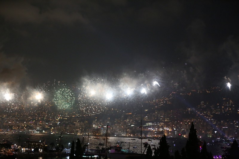 Jounieh Fireworks Show from Trinidad